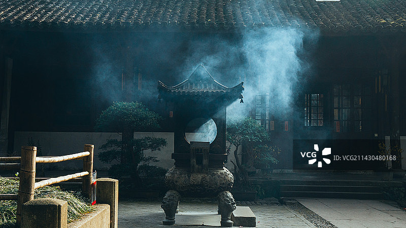 浙江天台古寺国清寺图片素材