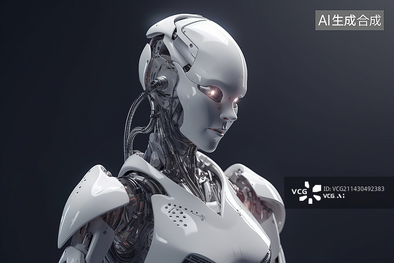 【AI数字艺术】ai人工智能机器人图片素材