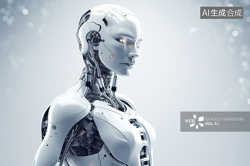 【AI数字艺术】ai人工智能机器人图片素材