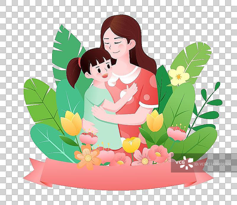 幸福母女母亲节快乐图片素材