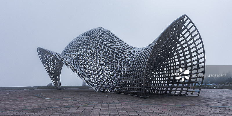 上海南汇嘴观海公园建筑图片素材