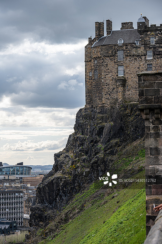 英国爱丁堡中世纪城堡外景图片素材