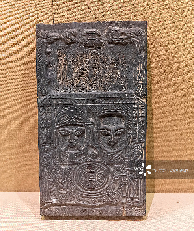 印刷木版年画的雕版图片素材