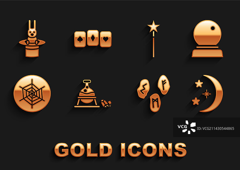 女巫大锅魔法石魔法球套件图片素材