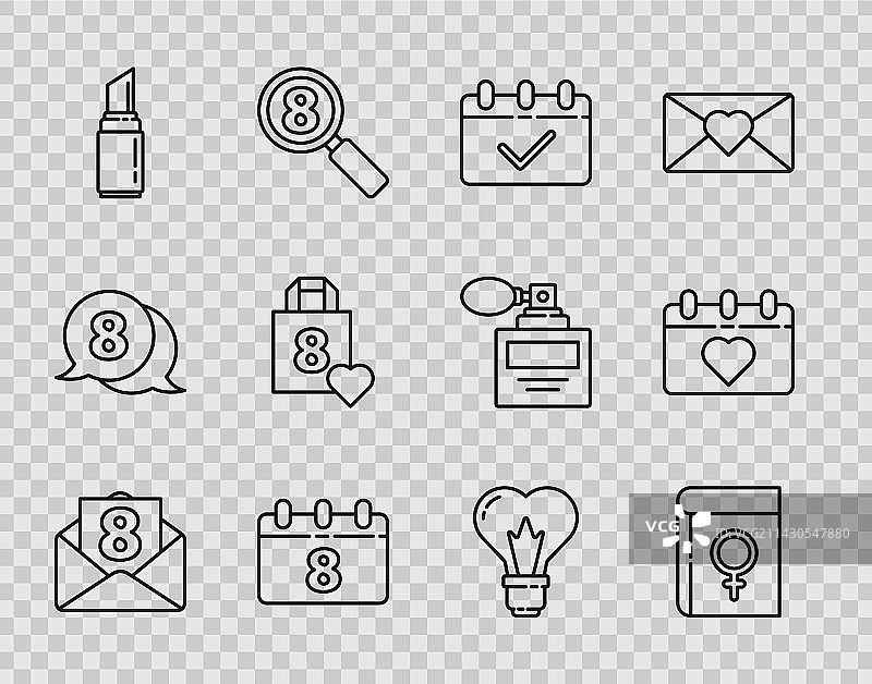 关于女性的3月8日书籍信封图片素材