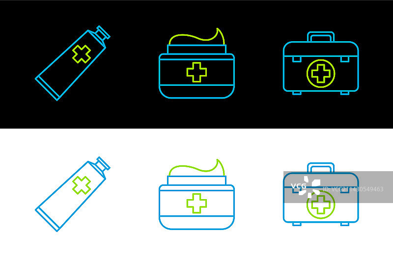 急救箱药膏图片素材