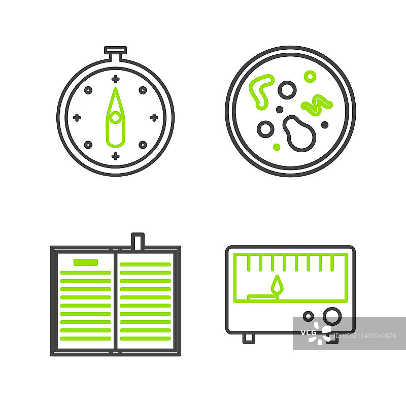 电气测量仪器线条图标图片素材