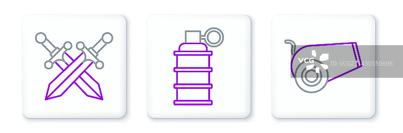 火炮中世纪剑手套装图片素材