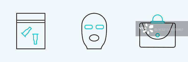 公文包物证袋和子弹图片素材