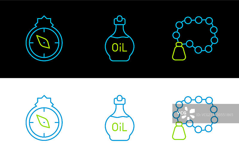 念珠、宗教朝拜与线条设计图片素材