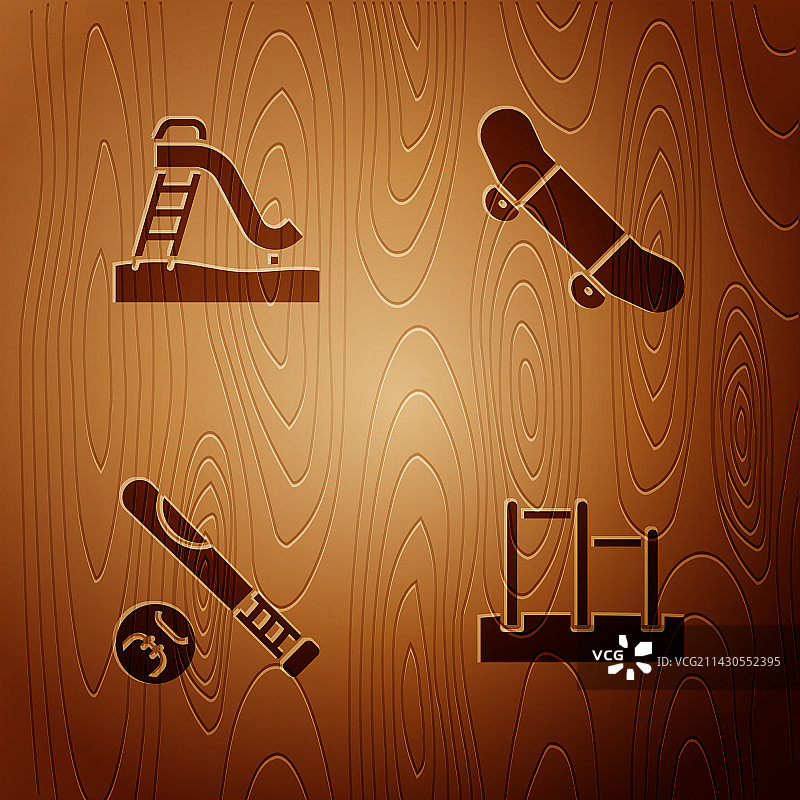 单杠儿童滑梯棒球棒图片素材