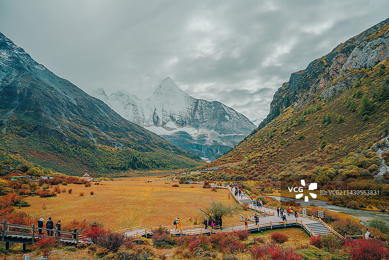 川藏线甘孜稻城亚丁风光图片素材