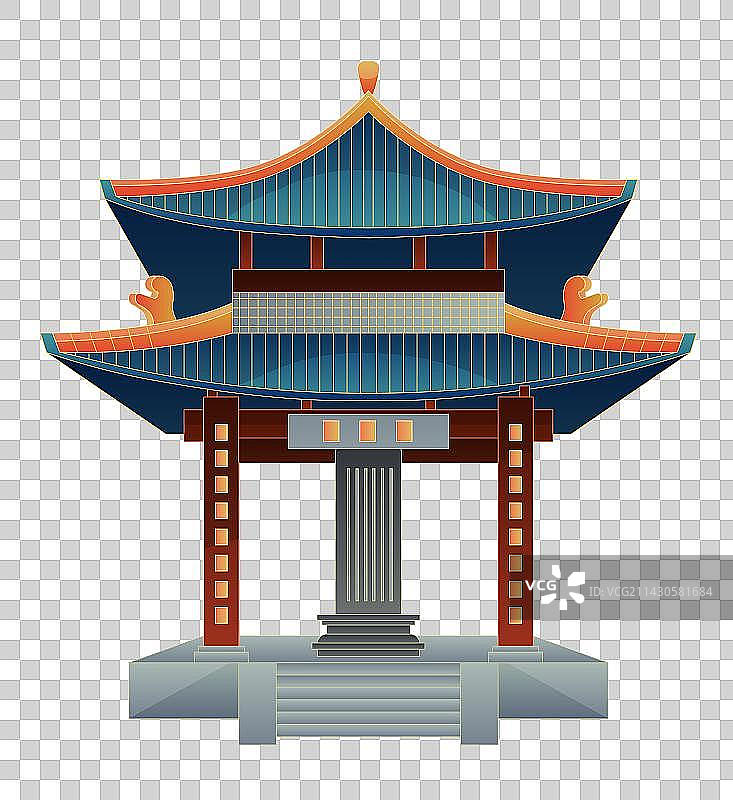 明月亭-合肥地标包公祠建筑图片素材