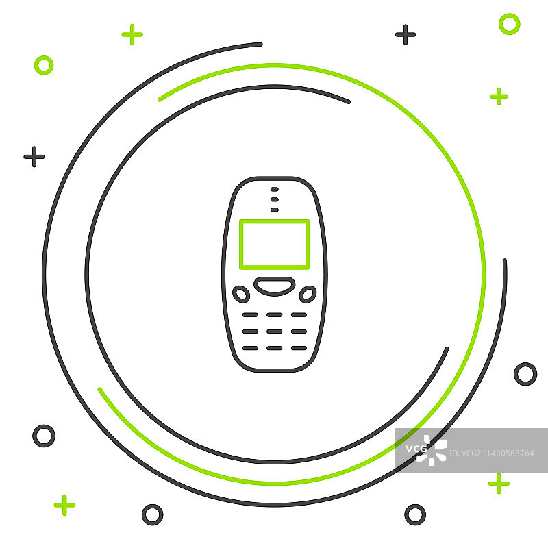 旧式键盘手机图标图片素材