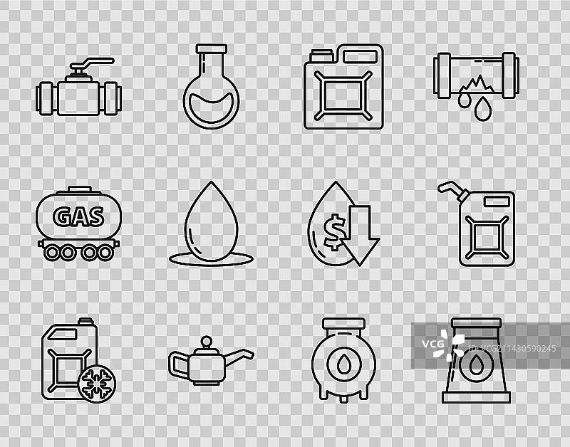 防冻剂罐、石油与天然气组合图片素材