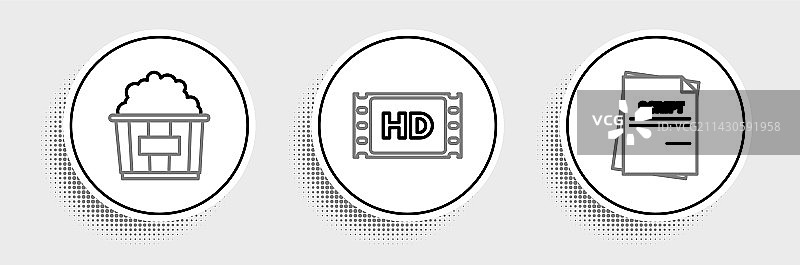 纸板箱爆米花和4K场景图片素材