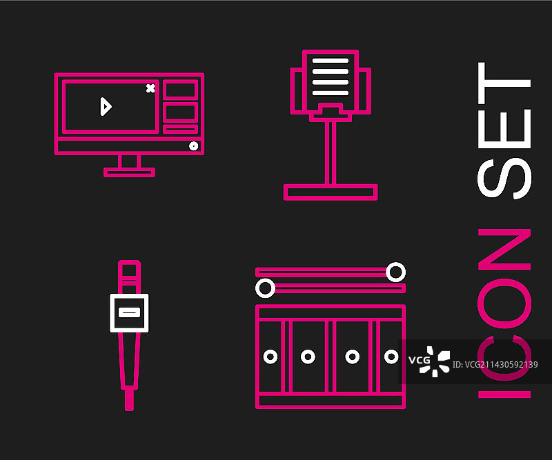 鼓、鼓槌、麦克风及音乐图片素材