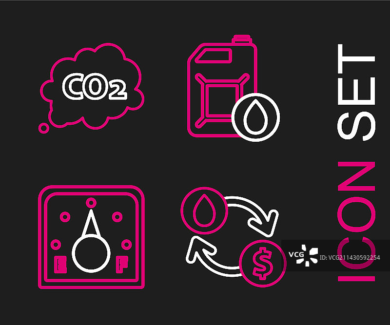 油交换水转移转换线条图片素材