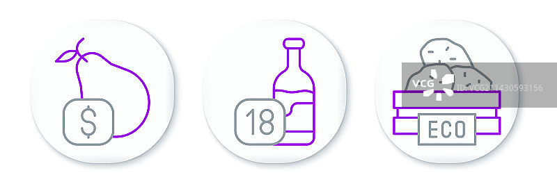 梨和木制水果箱价格标签banner图片素材