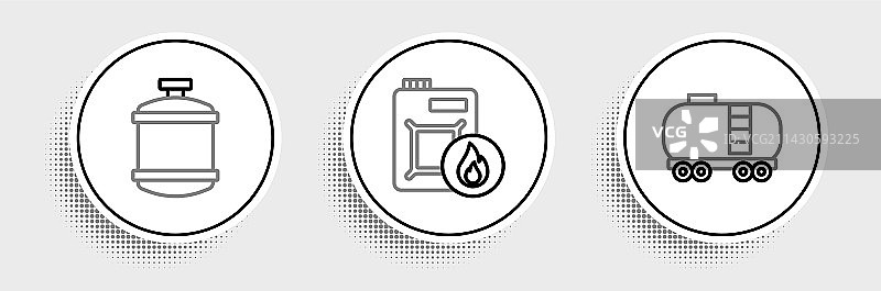 油罐车、油罐和丙烷气罐图片素材