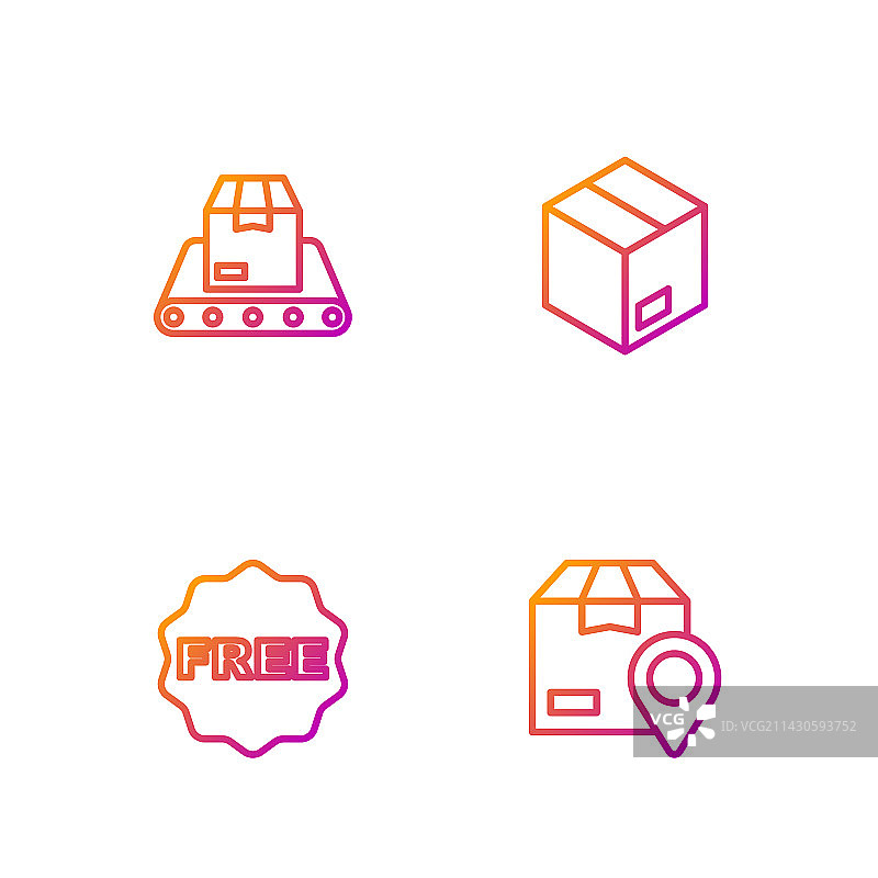 定位带纸箱大米标签图标图片素材