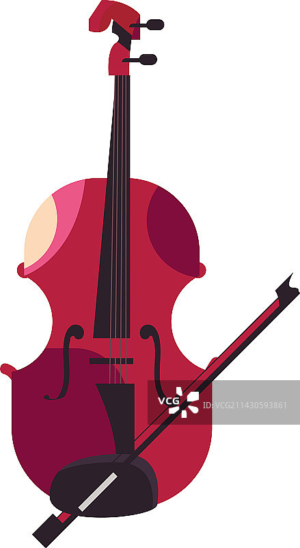 扁平风格大提琴设计图片素材