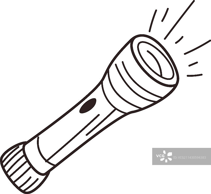 扁平手电筒图标图片素材