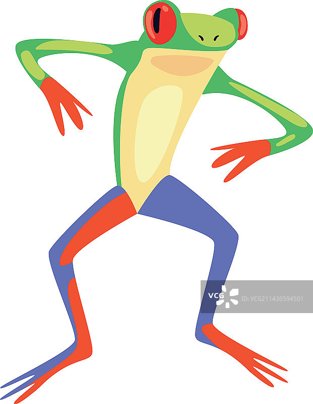 扁平风格青蛙图片素材