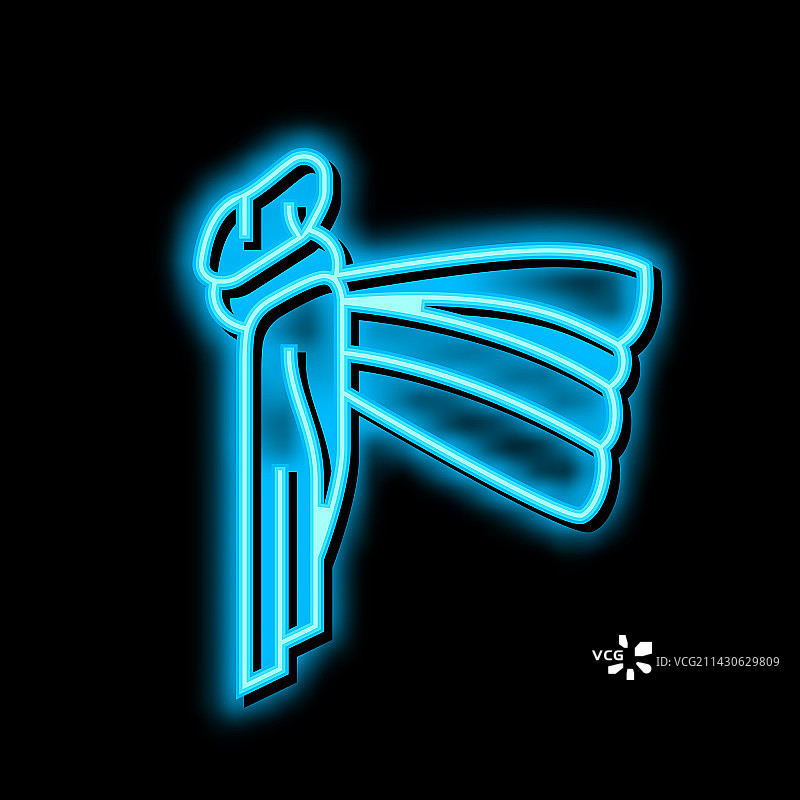 婴儿背带霓虹灯图标图片素材