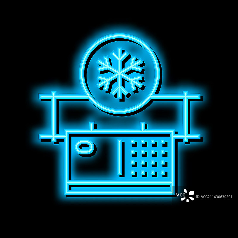 空气净化霓虹灯图标图片素材