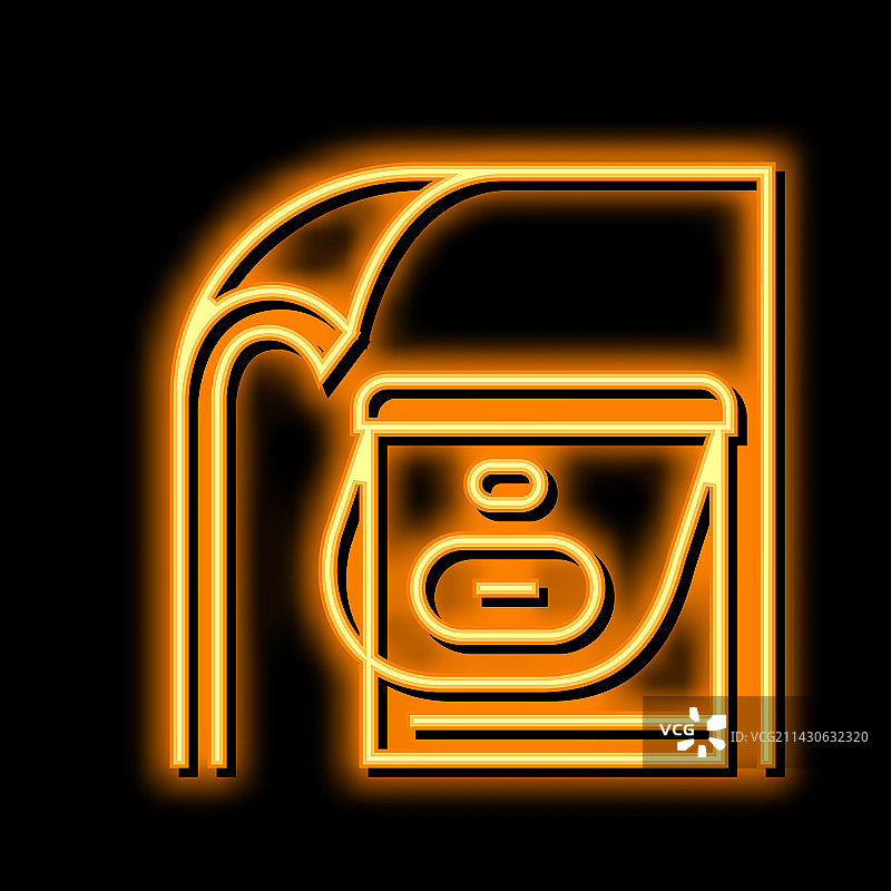 霓虹灯发光硅橡胶弹性体图标图片素材