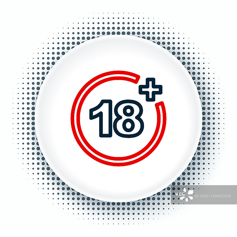 18岁以上电影白色图标图片素材