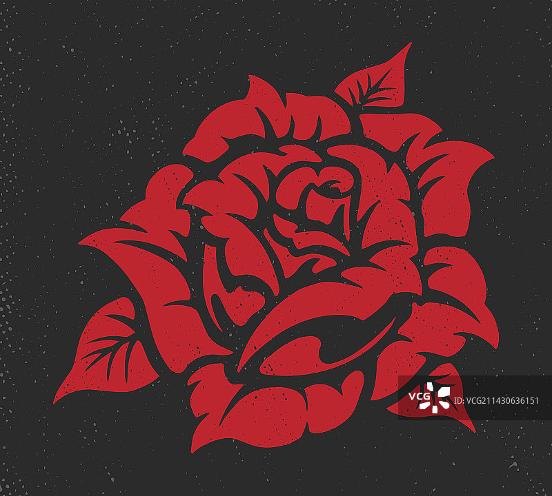 花瓣标志红色玫瑰图片素材