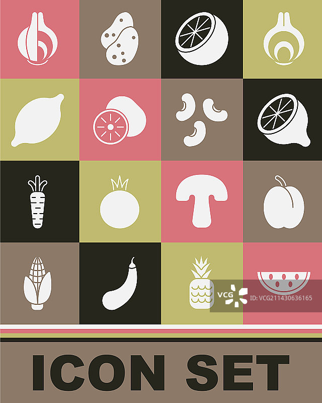 西瓜、李子、柠檬、橙子和猕猴桃图片素材