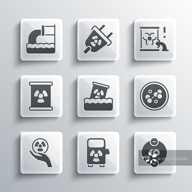 电动汽车充电站原子分子套装图片素材