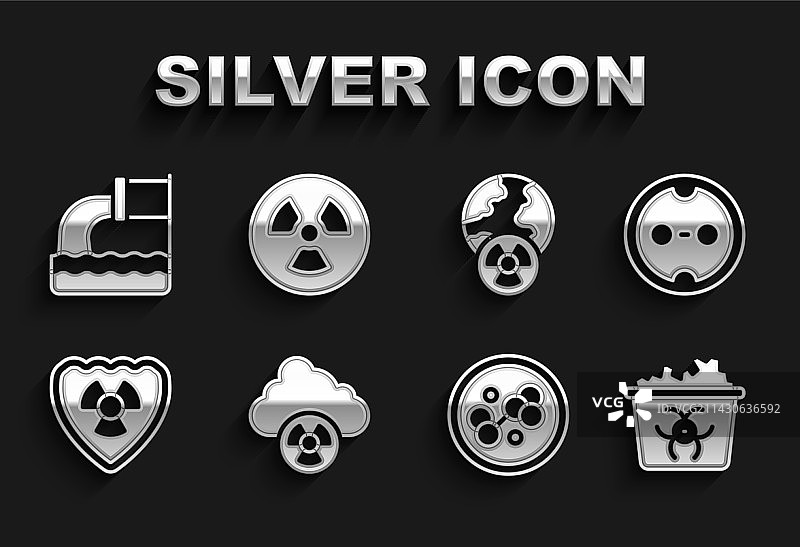 酸雨和放射性云电图片素材