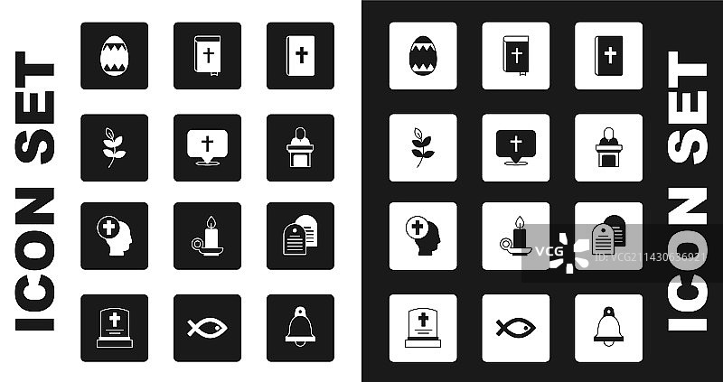 圣经教堂建筑位置套装图片素材