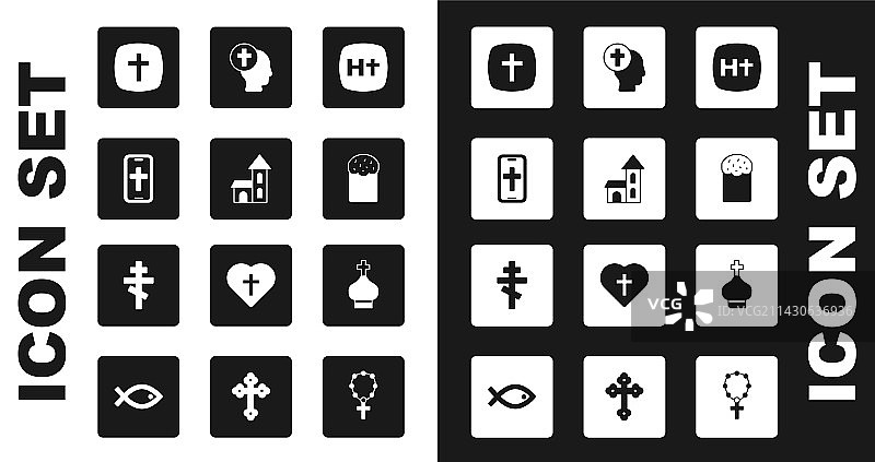 手机上的基督教十字架教堂建筑图案图片素材