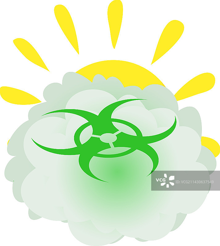 核污染图标2.5D图片素材