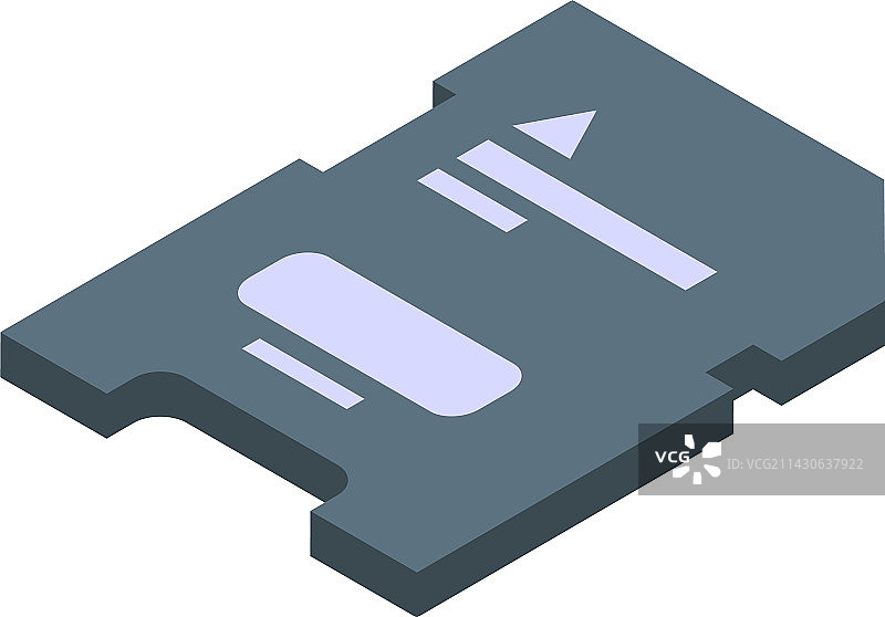 SD卡视频编辑2.5D图标图片素材