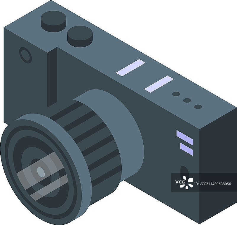 相机图标2.5D电影片段图片素材