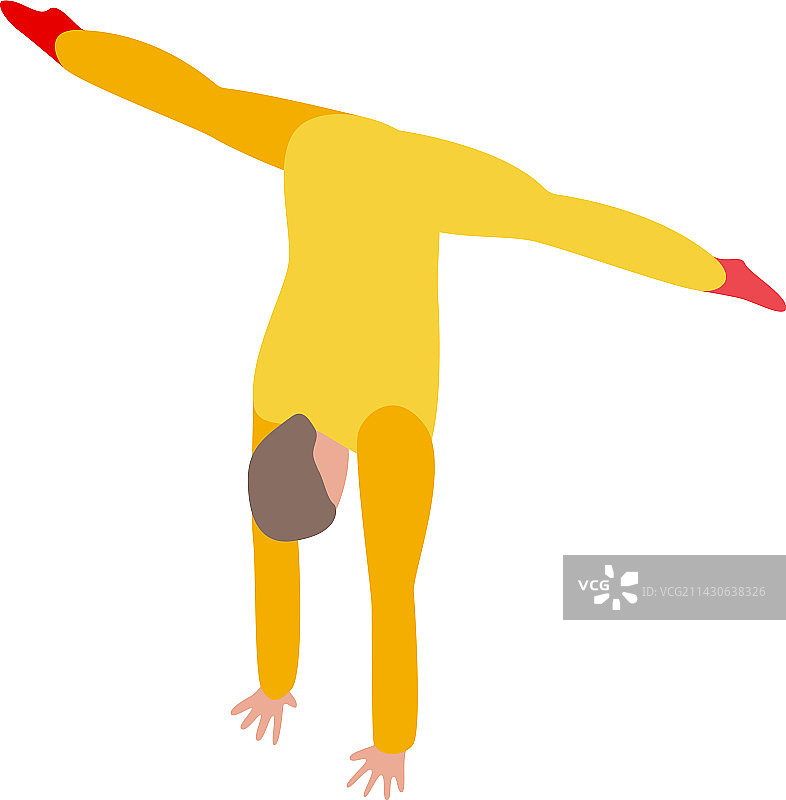 马戏团杂技演员等距图标图片素材