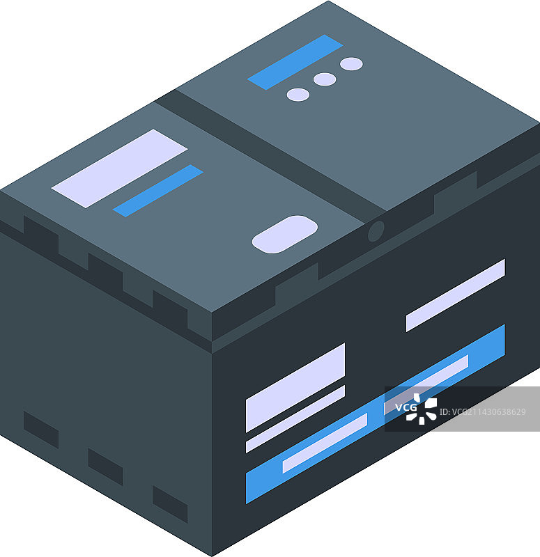汽车电池图标2.5D电源电池图片素材