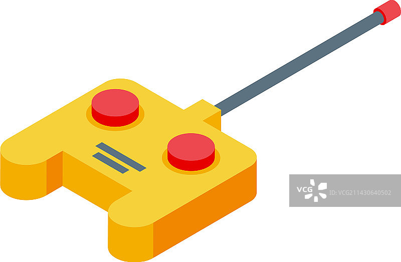 遥控器2.5D无线电玩具图标图片素材