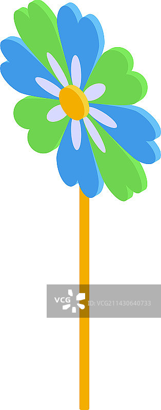 2.5D风车图标图片素材