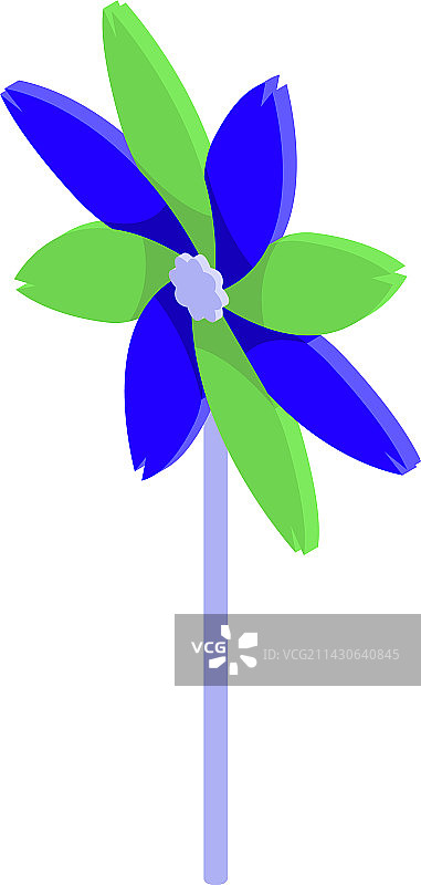 鲜花动物风向标2.5D风图片素材