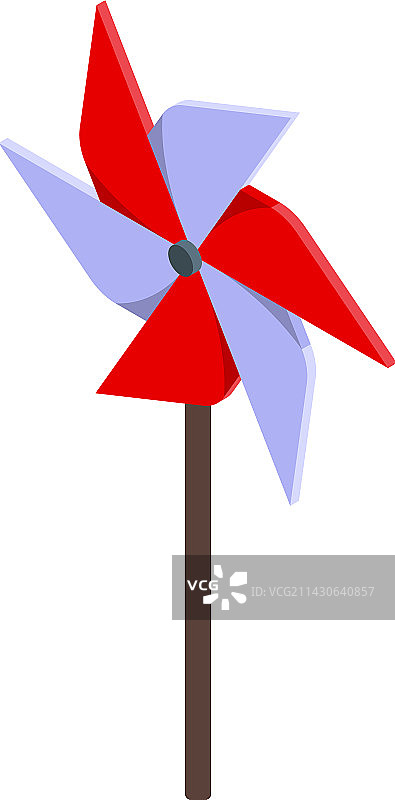 2.5D风车图标图片素材