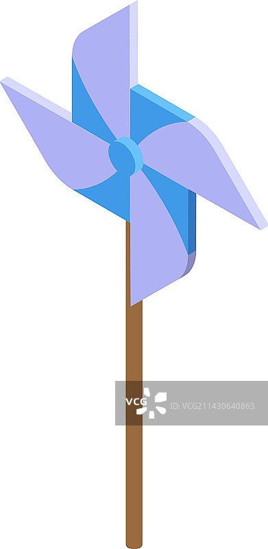 风车图标2.5D风向标图片素材