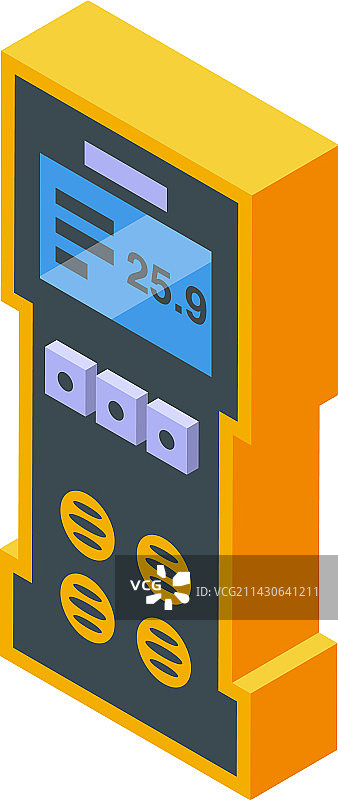 家居设备等距燃气探测器图标图片素材