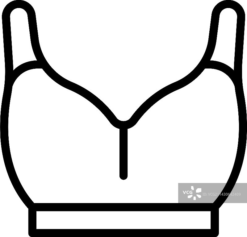运动文胸轮廓店铺图标图片素材